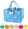 Filztasche Einkaufstasche, FainFun 30 * 20 * 18 cm Filztaschen Mädchen, Kleine Filztasche, Filzkorb Einkaufen, Filz Einkaufstasche Mit Griff zur Aufbewahrung von Snacks, Lunchboxen (Himmelblau)