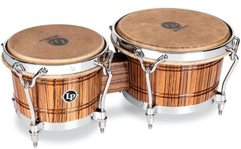Latin Percussion Bongo 60th Anniversary Legends John Rodriguez, Zebra Wood LP201A-JR60