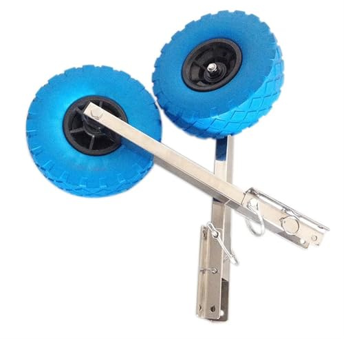MMYUAK Schlauchboot Räder Hochleistungs-Slip-Rad for das Heck des Bootes, Slipräder for Boote, Dollys und Beiboote(Blue)