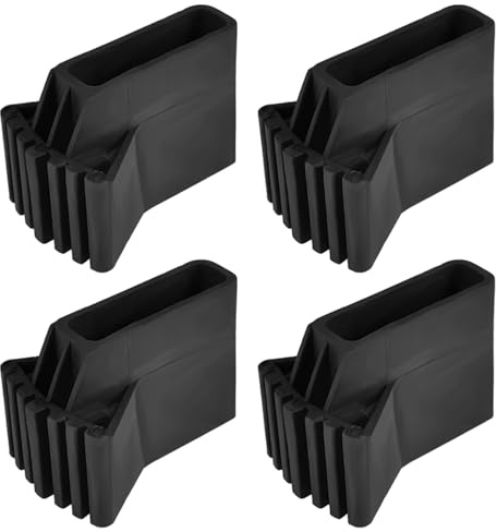 4PCS Leiterfußabdeckung, rutschfeste Gummipolster für Leiterfüße, Ersatzfüße aus Gummi für Trittleitern, Fußmattenkissen für Leiterfüße, Ersatzteil für Ausziehleitern (A)