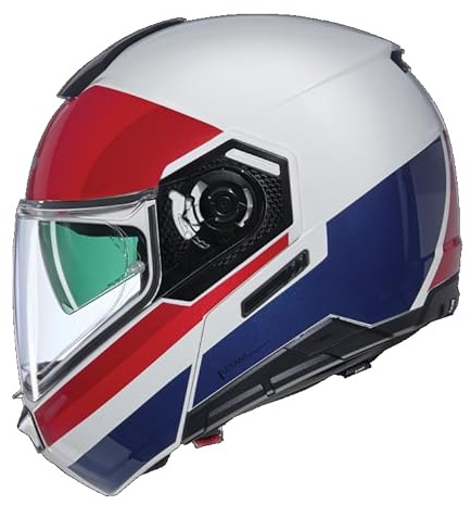 NOLAN HELMET N90-3 06 ROBOTO 345 S, White/Red/Blue, White/Red/Blue