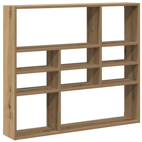 vidaXL Wandregal Artisan-Eiche 90x16x78 cm Holzwerkstoff