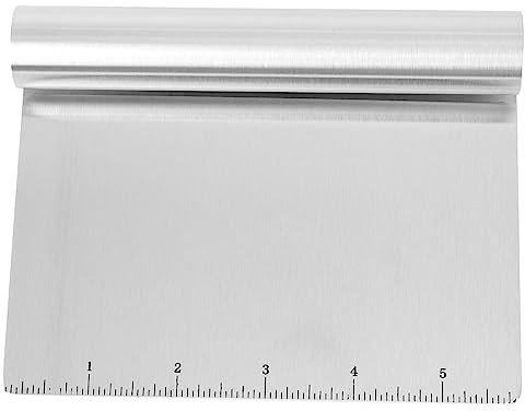 OFFSCH Grattoir Acier Inoxydable Pour Plaque De Cuisson Coupe-pâte Et Hachoir Multifonction Pour Grillades Cuisine Et Jardins