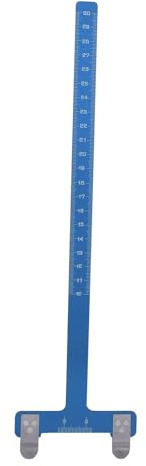 ZJchao Règle D'envergure d'arc Réglable en Forme de T pour Le Tir à l'arc, Outil de Mesure de Tir à l'arc Compact et Léger en Acier Inoxydable, Réglage du Point D'encoche et Règle de