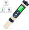 Medidor de pH de alta precisión 5 en 1 – PH/EC/TDS/salinidad/termómetro con compensación automática de temperatura, pantalla LCD, ideal para agua potable, piscina, acuario, hidroponía