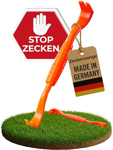 Zeckenzange für Hunde, Katze & Mensch – doppelseitig & nachhaltig, Zeckenentferner ersetzt Zeckenschlinge, Zeckenkarte und Zeckenpinzette – Zecken sicher entfernen, optimaler zeckenhaken für Kinder