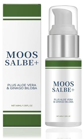 Moossalbe Plus, Moossalbe Gesicht Falten Testsieger, Moossalbe gegen Mundfalten, Aktiv Hautreparatur Moossalbe, Mooscreme mit Aloe Vera gegen Falten, Antifaltencreme Soforteffekt (B x1, One Size)