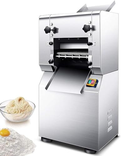 Macchina per Pasta Commerciale elettrica da 1500 W, Macchina per Tagliare la Pasta e i Noodles, Macchina per Pasta Fresca Professionale con Noodles Larghi 2 mm e 3 mm e 1