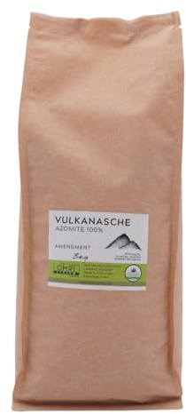 ALMICANNA: Cendres volcaniques AZOMITE 100 % 3 kg – Activateur de sol naturel, riche en minéraux et oligo-éléments