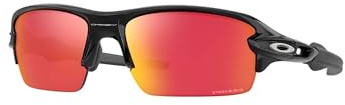 Oakley Youth Sun Unisex Flak Xs Sonnenbrille, Schwarz poliert, Prizm Field, 59