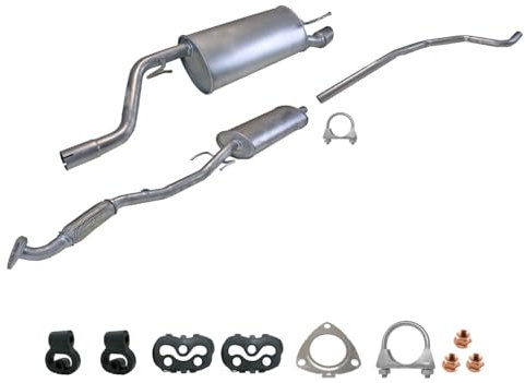 Ferroz Export Ersatz für Komplette Auspuffanlage ab Kat Opel Corsa D 1.4 Flexrohr 2009-2014 + Montagesatz
