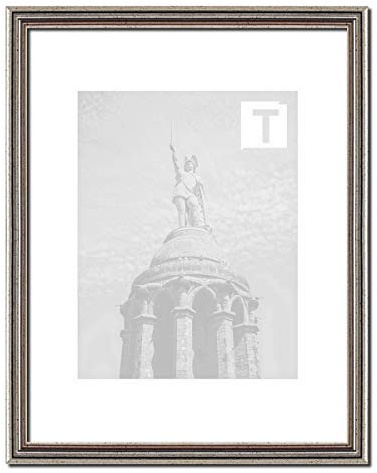 Barock-Bilderrahmen Imke Silber 35 x 50 cm Museumsglas 2mm filigran Metall