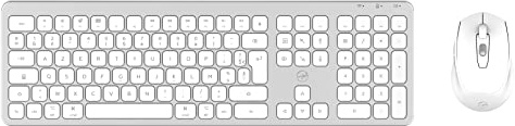Mobility Lab - ML304625 - Combo Clavier + Souris Design Touch Bluetooth pour Mac - Argent
