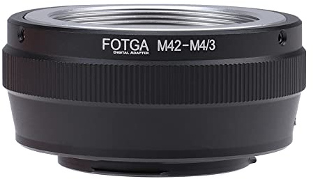 Fotga Objektivadapter-Konverter für M42 42mm Objektiv auf M4/3 Micro Four Thirds MFT spiegellose Kameras, für Panasonic GH3/4 GH5 GH6 GF6 G100 GF10 GX9 GX85 Olympus OM-1 E-M1 E-M10 III E-P7 E-PL8/9