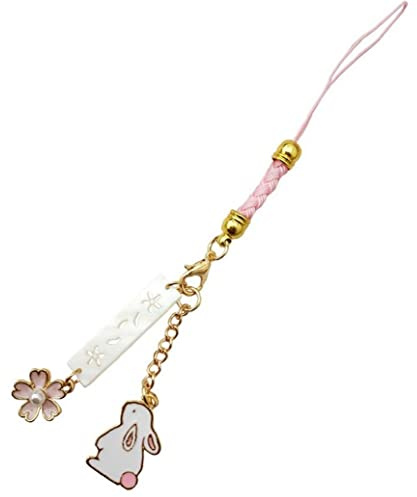 Danlai Süße Kaninchen Telefongurt Lanyards Schlüssel Hänge Seil Telefon Charme Dekor Schlüsselbund Piece Paar Geschenk