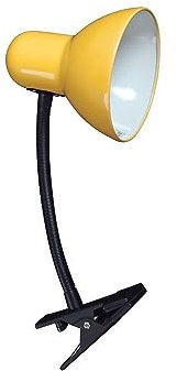 FABRILAMP AKUNADECOR Flexo De Sobremesa Clip Con Pinza Amarillo