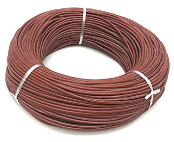ICAMAS Warmer Fußbodenheizdraht 10 bis 100 Meter 12K 33Ohm/m Heizkabel Elektrische Hotline (Color : 100M)