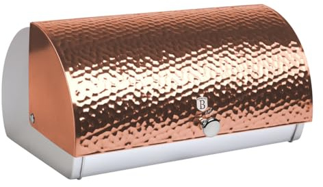 Berlinger Haus, Boîte à pain, or rose, Collection Rose Gold, Couleur métallique moderne, Facile à ouvrir et fermer, Qualité supérieure acier inoxydable