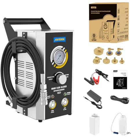 Bromsventilationsset för motorfordon, bromsvätskeventilation utbyte, bromsolja sugpump, professionell pulserande bromsolja ventilationsverktyg, automatisk vakuum bromsfläkt