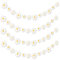 4 Paquetes Margaritas Boho Banner, Guirnalda de Margaritas Blancas, Flores Blancas Colgante Banderola, Margarita Decoración para Niñas Cumpleaños Boda Bautismo