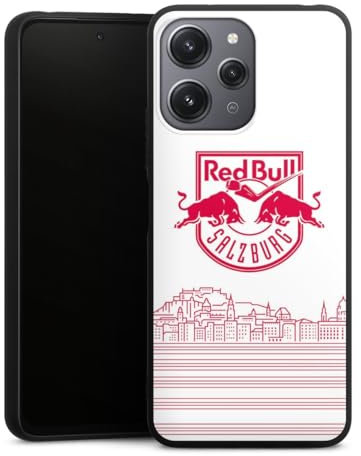 DeinDesign Premium Silikon Hülle kompatibel mit Xiaomi Redmi 12 Handyhülle schwarz Case Eishockey Skyline EC Red Bull Salzburg