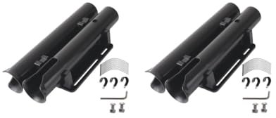 2 x 2 Röhren-Fahrrad-Angelrutenhalter für Fahrradangeln, einfach zu montierende Rutenhalterung