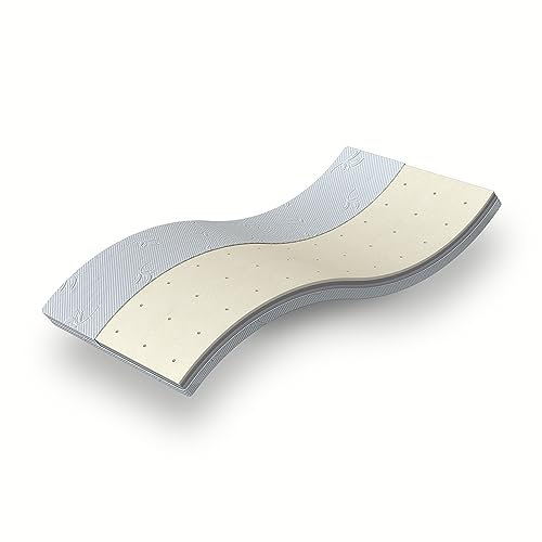 Betten-ABC ViGeTo Kombitopper, Auflage, Waschbarer Bezug, Ergonomischer Komfort, Verbesserte Matratzenunterstützung, Für Bett, Schlafcouch, Wohnmobile, Größe: 80 x 200 cm - Ausführung: Viscoschaum