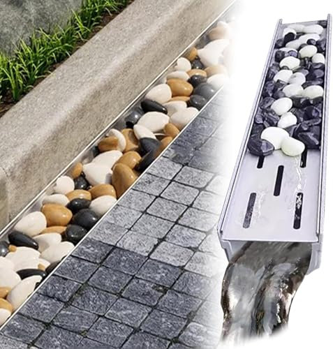 EdfYHSL Sistemi di drenaggio Filtri di drenaggio for patio, grondaie for lastre di cemento, coperture for grondaie, coperture for grondaie riempite di ciottoli, scarichi for acqua piovana Grata di dre