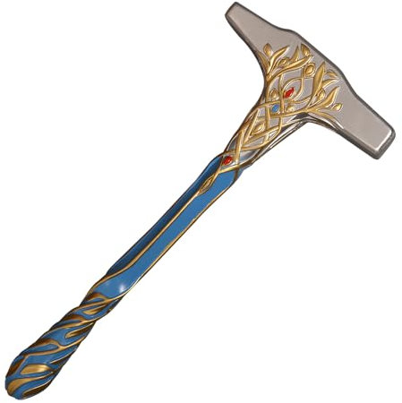 Claymeur 43cm PVC Blau Elfen Elfen Hammer für Cosplay Home Decor Kostüm Zubehör Requisiten
