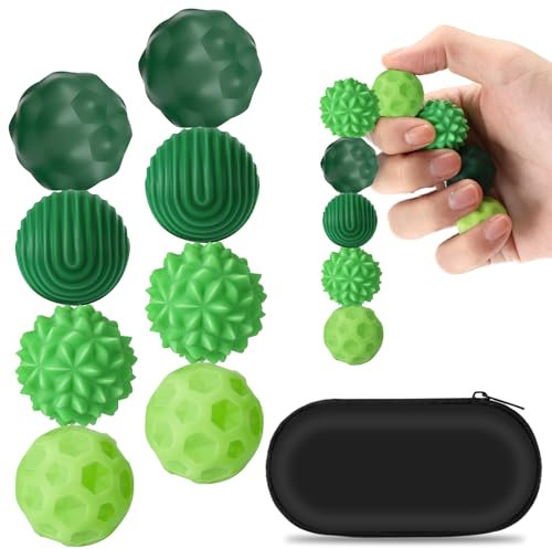 Lociban 8 Stück Magnetische Fidget Toys, Magnetische Fidget-Bälle aus Silikon, Anti-Stress-Angstspielzeug, sensorisches Fidget-Spielzeug Magnetkugeln, Sensorischer Ball für Erwachsenem, Kinder