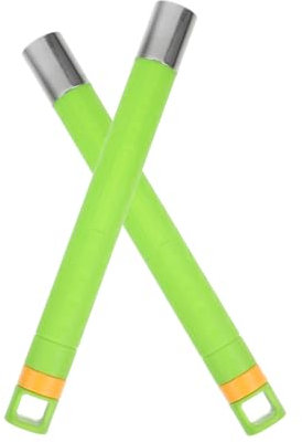 VALICLUD Poignée de Manche de Balai 2 Pièces en Acier Inoxydable Vert