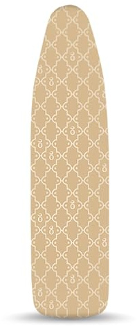 ZIHQRgE Ricambio Copri da Stiro 130 x 50 cm Resistenti a Bruciature e Macchie, Imbottitura Spessa per Una Stiratura Rapida e Senza Pieghe(Gold,51.1 L x 19.6 in W (130 x 50 cm))