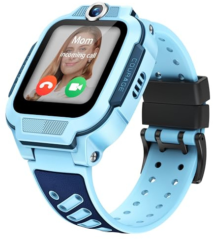 imoo Z3, Reloj Inteligente niño, Reloj niños GPS y Llamadas, SIM, videollamadas HD, Control Parental, Modo Colegio, protección IPX8, SOS, Pantalla táctil 1,5, niños (Azul)