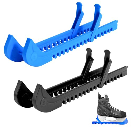 GBKDQQ 2 protezioni per pattini, protezioni per pattini da ghiaccio, protezioni regolabili per pattini per bambini, pattini per adulti, hockey, pattinaggio artistico