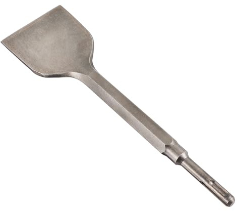 Hoement Scalpello Angolato in Acciaio Cromo Resistente per Martello Perforatore, Scalpello per Piastrelle Robusto e Durevole per Muro in Pietra, Colore Argento