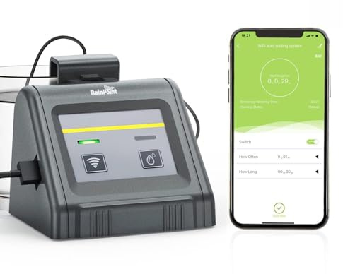 RAINPOINT Système d'irrigation automatique Wi-Fi, avec tuyaux de 5 m
