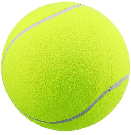 SOIMISS Riesen Tennisball Für Hunde 7.87 Zoll Großes Kauspielzeug Aus Nylon Aufblasbares Haustier Spielzeug Für Training Und Outdoor Aktivität