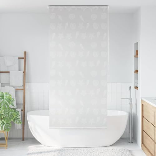 Sophrelle Persiana Enrollable de Ducha Estrella de mar 80x240 cm Gris,142859