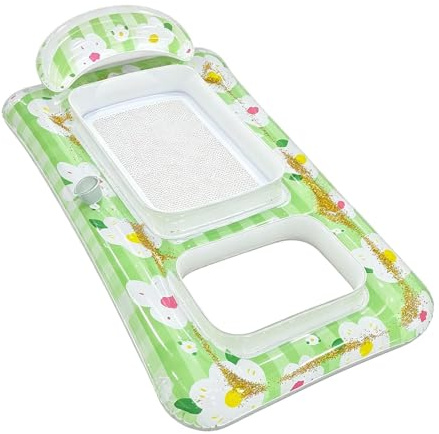 Piscina Inflable, Natación para Piscina, Playa, Caída | Tumbona inflable cómoda para baño de piscina, playa, resort de vacaciones, ocio acuático de utili