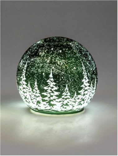 formano Dekokugel Winter-Grün LED-Licht aufleuchtende Sternschnuppe 12cm