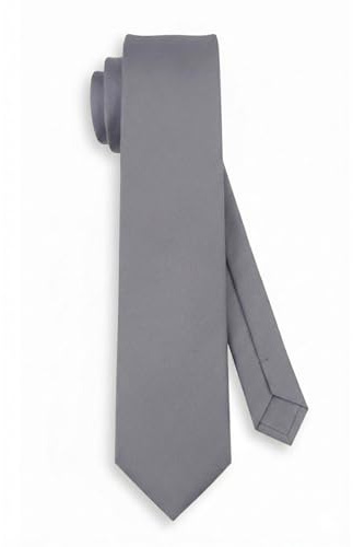 TigerTie Herren Krawatte – Klassische einfarbige Krawatte (7,5 cm) für Business, Events & Freizeit
