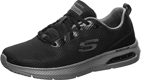 Skechers Herren Dyna-air Sneaker, Schwarz Black Mesh Charcoal Trim Bkcc, 46 EU