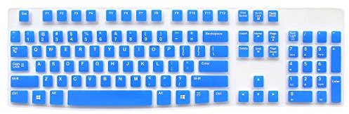 Silikon-Tastaturabdeckung für Logitech K120 & MK120 Ergonomische USB-Tastatur mit Kabel, ultradünne Schutzhülle (für Logitech MK120 K120, blau)