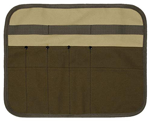Yardwe Camping Vaisselle Sac Portable Pique- Nique Pochette Couverts Couverts Organisateurs Barbecue Couverts Sac De Rangement Suspendus pour Pique- Nique Voyage en Plein Air Lumière Brun
