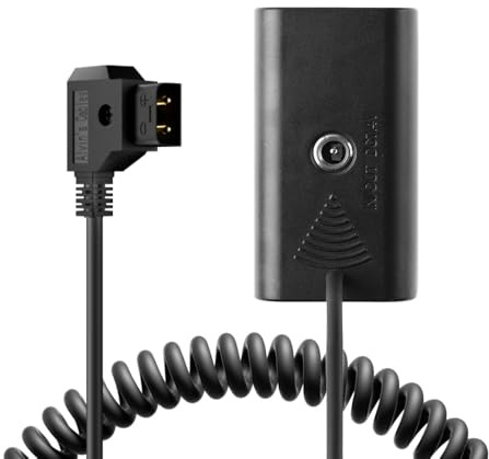 Alvin's Cables NP F550 Dummy Battery to D Tap Coiled Power Cable for Sony NP F550|F570|F970 |Atomos Ninja V Monitor Upgraded