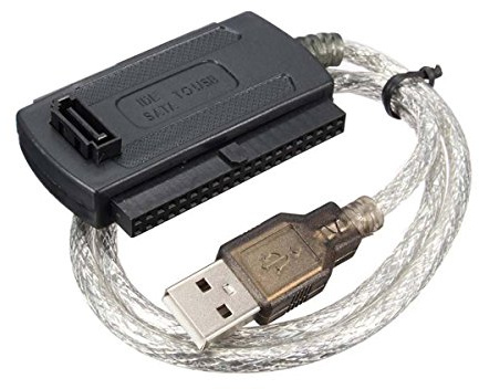 USB 2.0 IDE SATA 2.5 Pulgadas 3.5 Pulgadas Cable Adaptador Convertidor HDD Negro