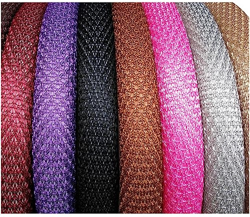 Yurosiay Universal Auto Lenkradbezug Atmungsaktiv Ice Silk Auto Lenkradhülle Anti-Rutsch Lenkradabdeckung Elastizität Lenkradschutz Auto Steering Wheel Cover für Frauen Männer 36-38cm Schwarz