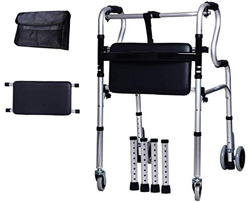 NATWEE Andador, Andador Andador Andadores Plegables Livianos, con Ruedas Andador de Aluminio para Personas Mayores Altura Ajustable is19.6-36.8 It's so Kind of You