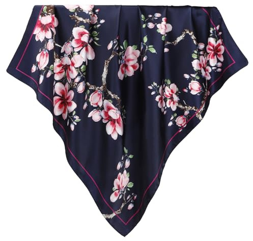 Seidentuch,Kopftuch Damen Sommer,Satin Tuch Für Haare,Satin-Kopftuch Für Damen,Seidengefühl Haarbandana Schal,Bandana Tuch Seiden,Hals Kopftuch Decoration Headwear Geschenk Für Frauen,Handtaschenschal