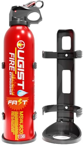 Small 600ml Portable Fire Extinguisher for Home and Kitchen, Multi Purpose Water-Based Fire Extinguishers for Quick Emergency Response, Ideal for Camping and Outdoor